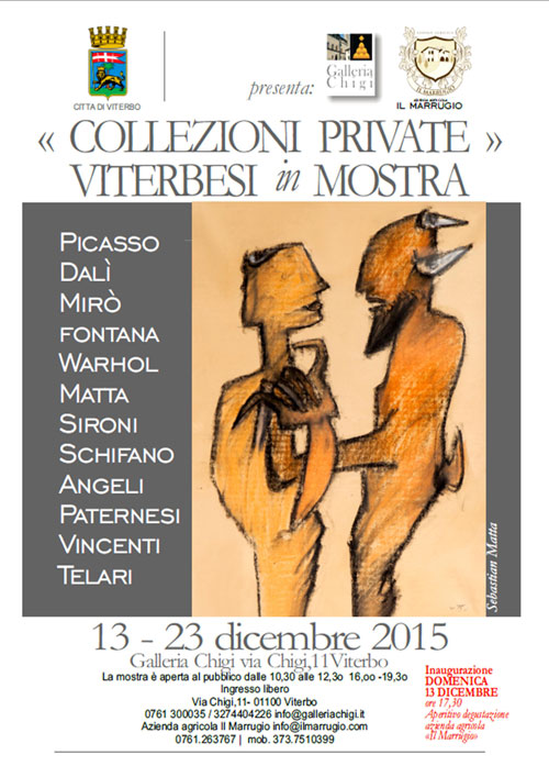 Mostra d’eccezione a Galleria Chigi: “Collezioni private viterbesi”