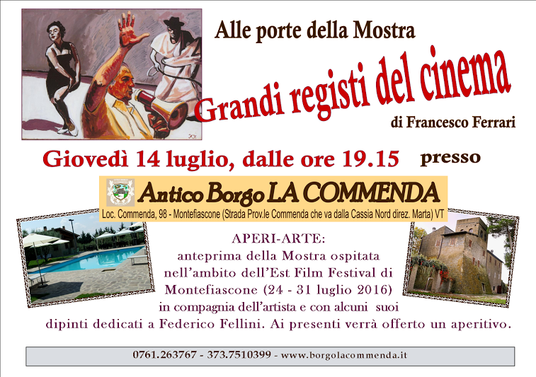 Aperiarte giovedì 14 luglio 2016