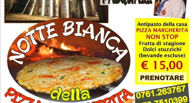 (Italiano) La notte bianca della Pizza margherita sabato 16 luglio