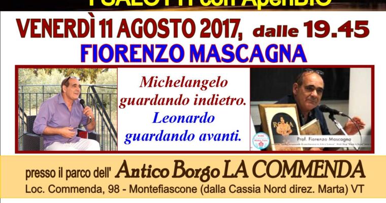 “Michelangelo guardando indietro. Leonardo guardando avanti”: